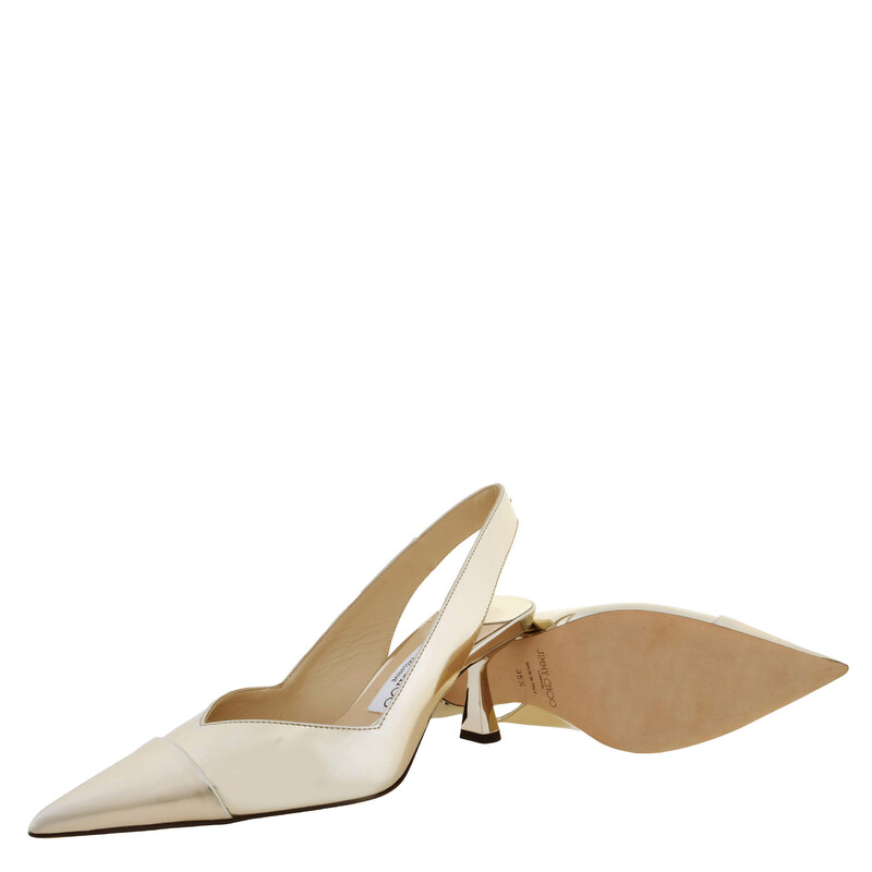 Jimmy Choo Liya 65 Pointed-Toe Slingback Pumps, Brand Size 35.5