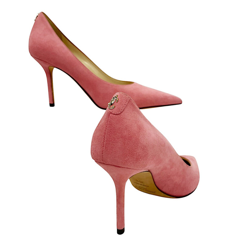 ♡sa♡ Jimmy Choo Love 85 Suede Pointed-Toe Pumps, Brand Size 35 ( US