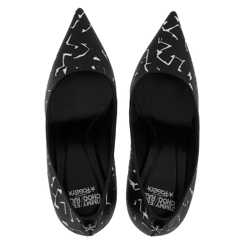 Jimmy Choo Love Artwork Printed Canvas Pumps, Brand Size 34 ( US