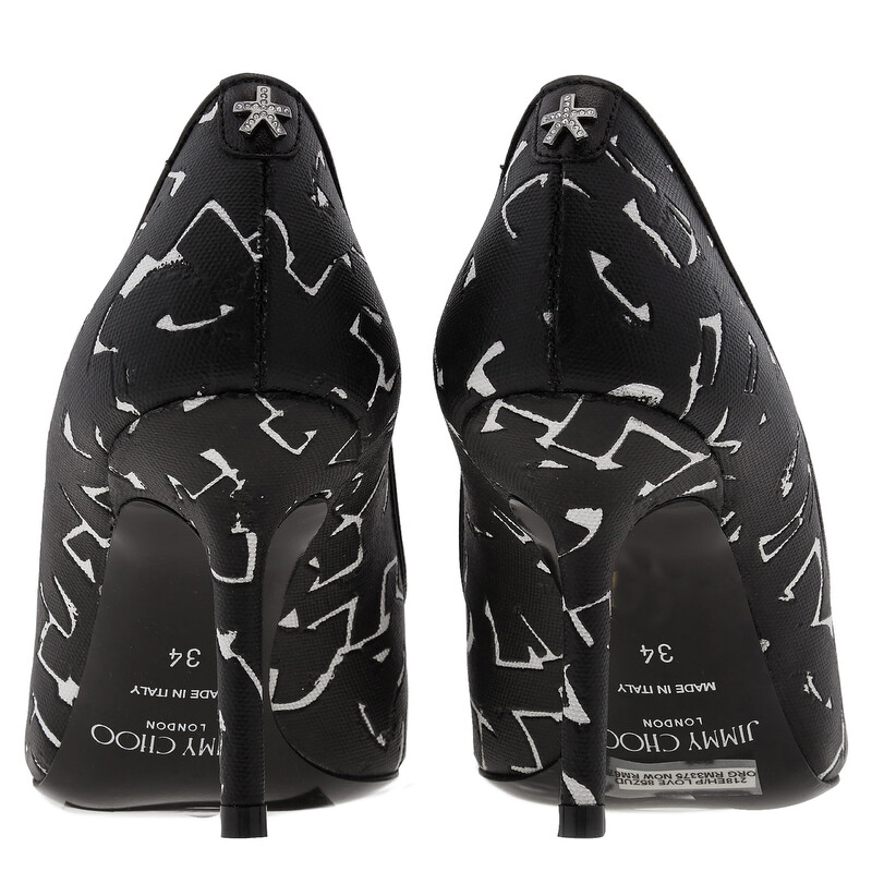 ♥·♡ τнanκ чou ♡·♥· Jimmy Choo Love Artwork Printed Canvas Pumps, Brand Size 34 ( US