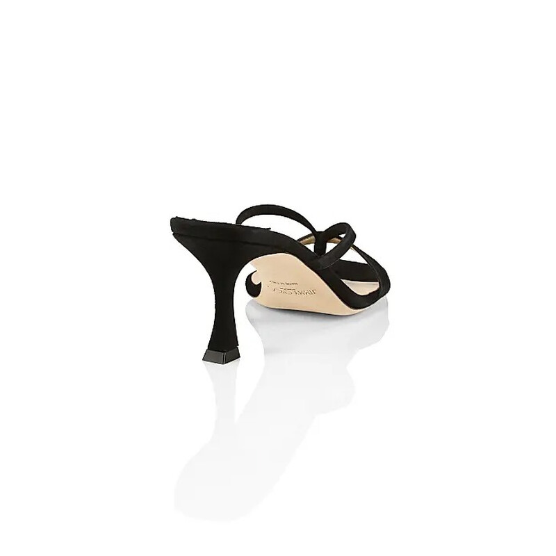 Jimmy Choo Maelie 70 Suede Mules, Brand Size 34.5 ( US Size 4.5