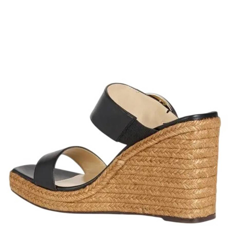 Jimmy Choo Melian 110 Leather Wedge Sandals, Brand Size 35 ( US