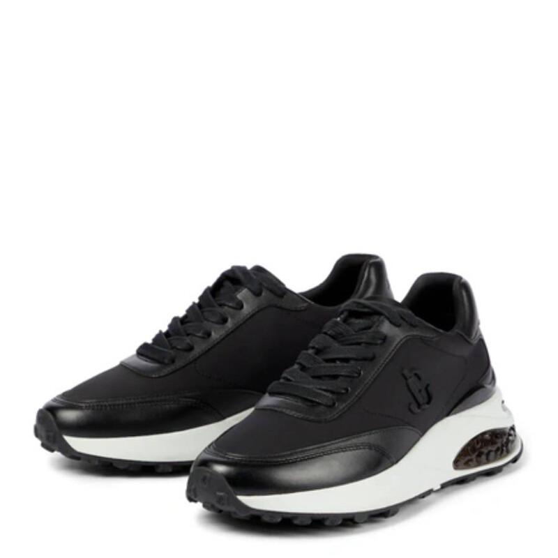 Jimmy Choo Memphis Neoprene And Leather Trainers, Brand Size 39.5