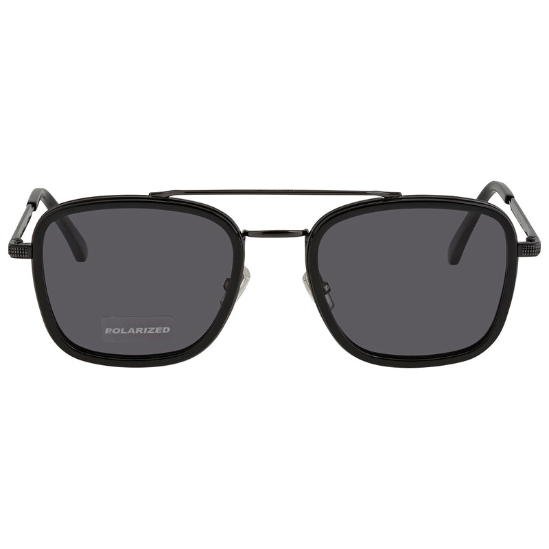 Jimmy Choo Men's Black Rectangular Sunglasses JOHN/S 54M9 54