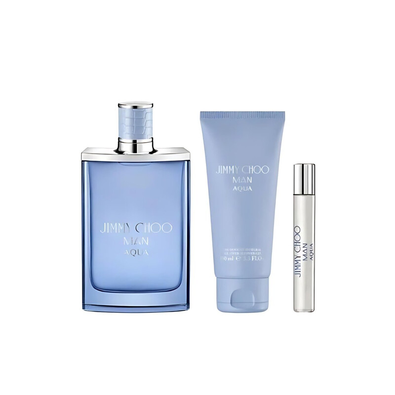 Jimmy Choo Men's Man Aqua 3pcs EDT Gift Set Fragrances