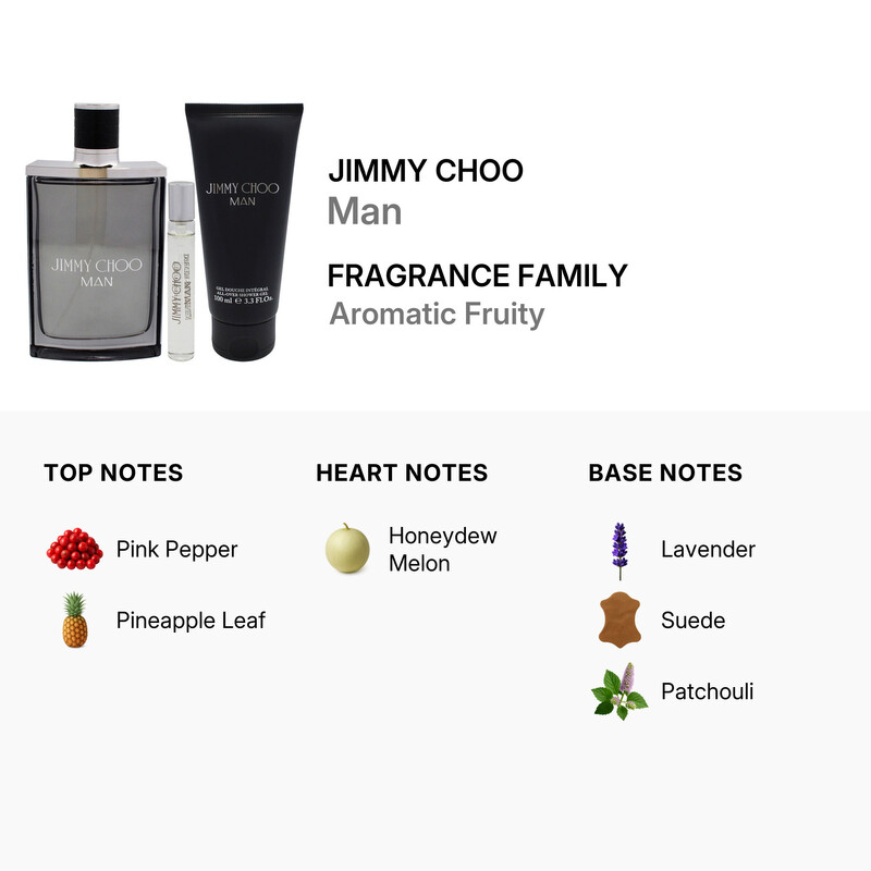 JO セット Jimmy Choo Men's Man 3pcs EDT Gift Set Fragrances 3386460138338