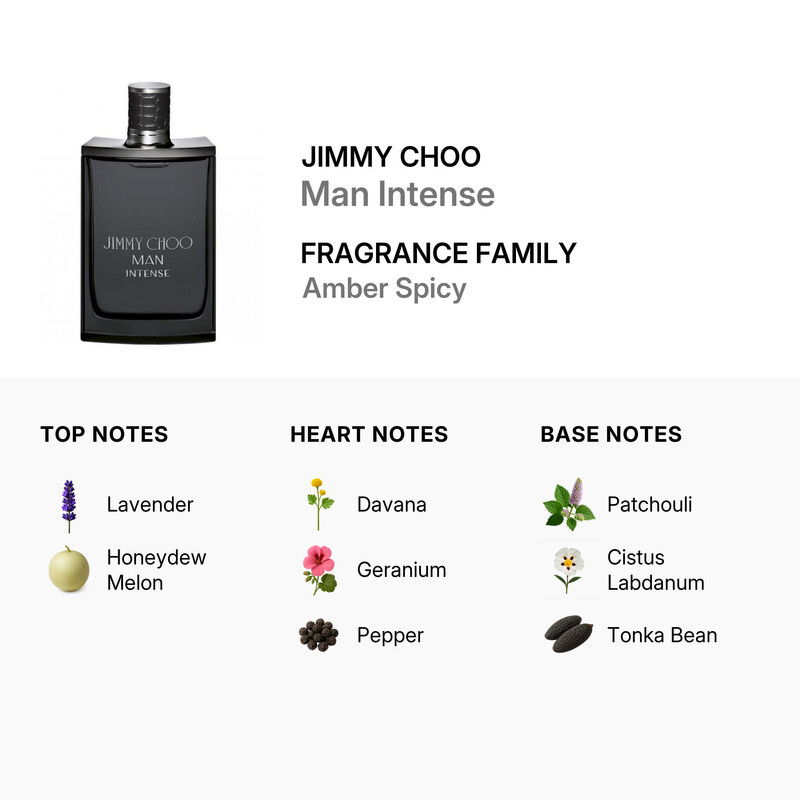 Jimmy Choo Men's Man Intense EDT Spray 3.4 oz (Tester) Fragrances