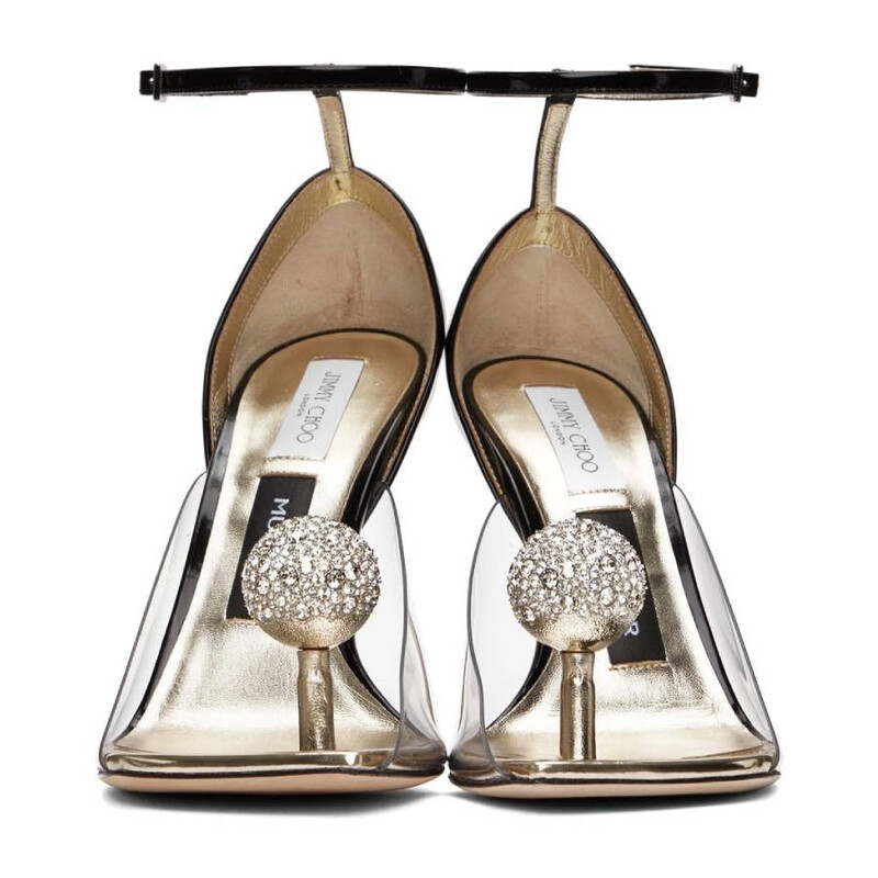 Jimmy Choo Mugler Edition Plexi Heeled Sandals, Brand Size 36 ( US