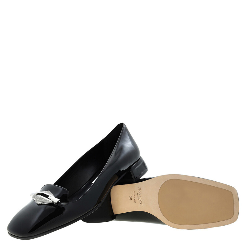 Jimmy Choo Ravi Crystal-Embellished Flats, Brand Size 37 ( US Size