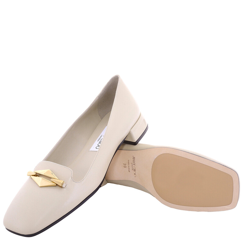 Jimmy Choo Ravi Nappa Leather Pumps, Brand Size 37 ( US Size 7