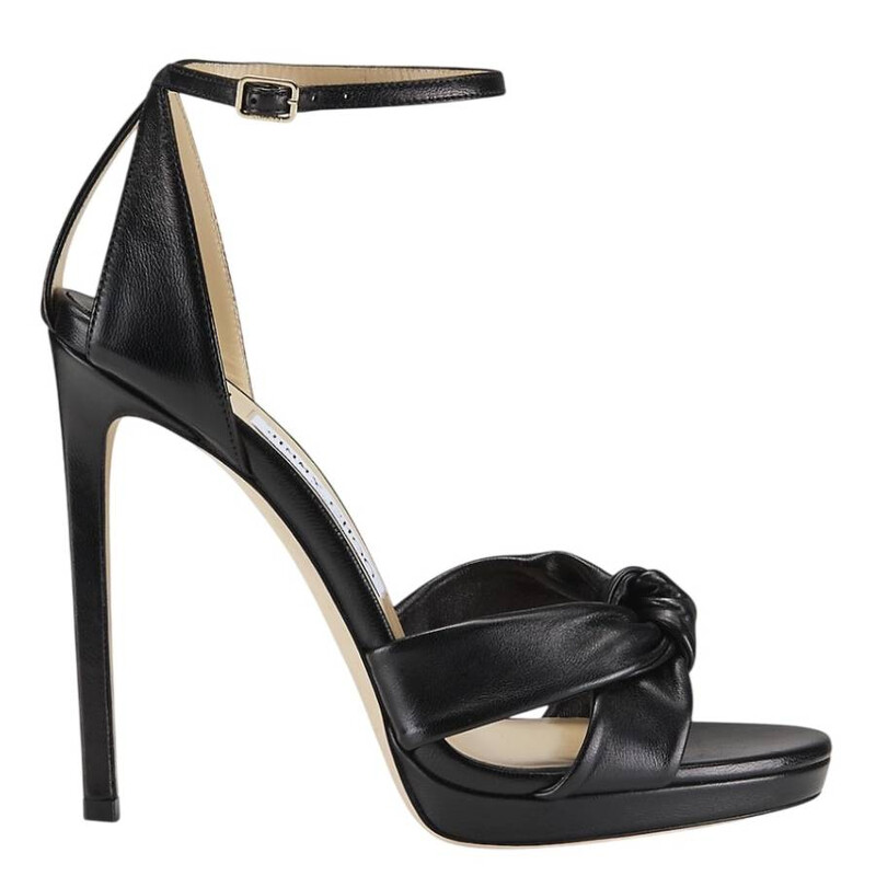 Jimmy Choo Rosie 120 Nappa Leather Sandals, Brand Size 39.5 ( US