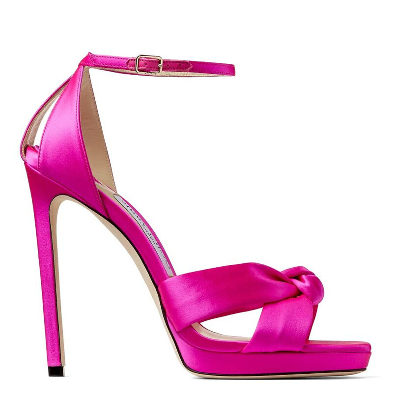 Jimmy Choo Rosie 120 Satin Sandals, Brand Size 35 ( US Size 5