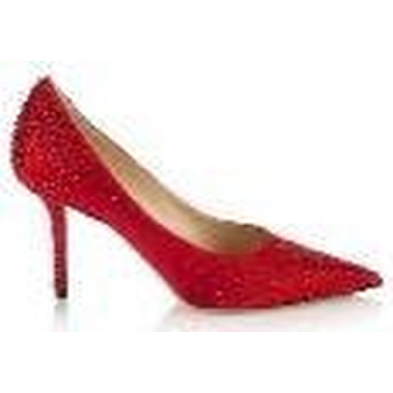 Jimmy Choo Royal Red Mix Love 85 Pumps, Brand Size 35 ( US Size 5