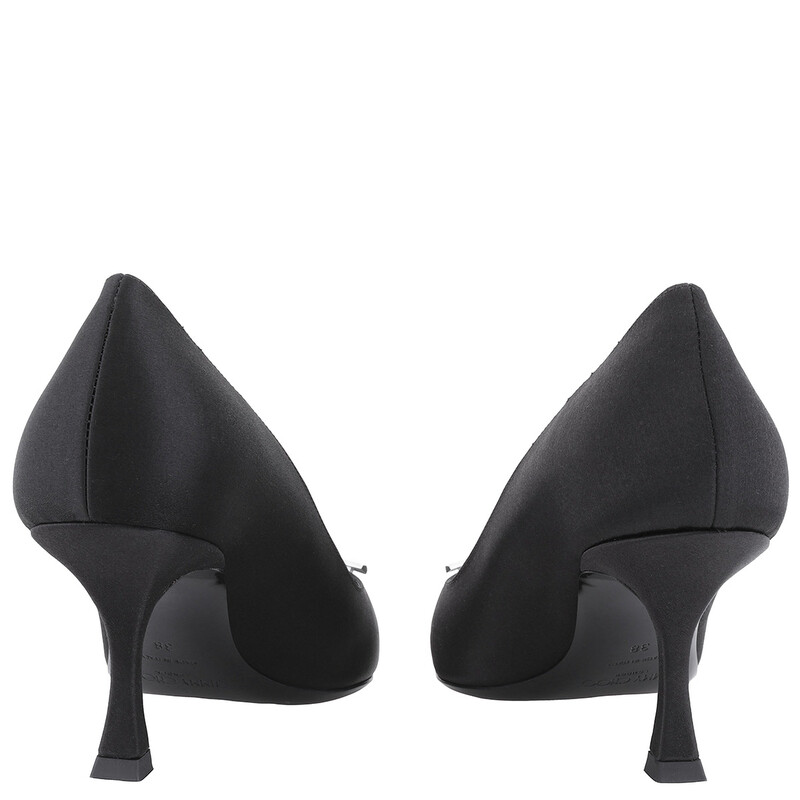 Jimmy Choo Ryker Embellished Satin Pumps, Brand Size 37 ( US Size