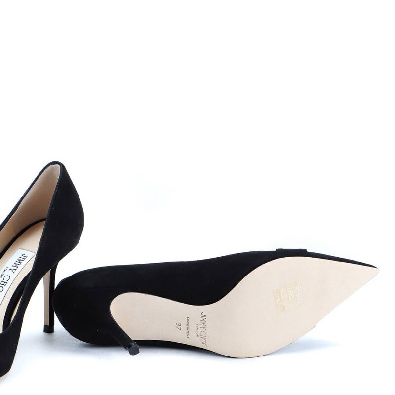 Jimmy Choo Saresa 85 Suede Pumps, Brand Size 34 ( US Size 4