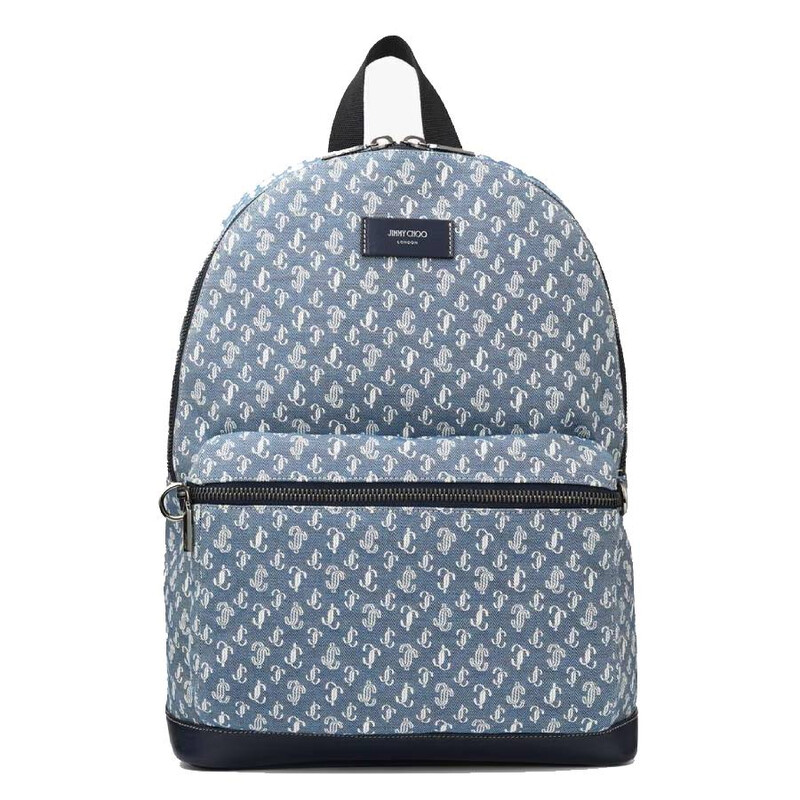 Jimmy Choo Navy Backpack Jimmy Choo Parfums J C BackPack Bag Navy Blue Faux Crocodile  main image 3