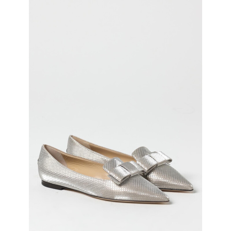 Jimmy Choo Womens Gala Champagne Ballerina Flats, Brand Size 34.5