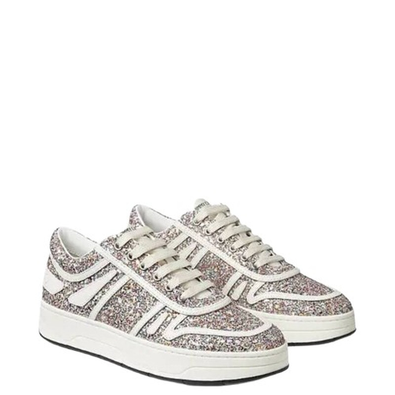 Jimmy Choo x Mochi / Latte Womens Hawaii / F Glitter Leather