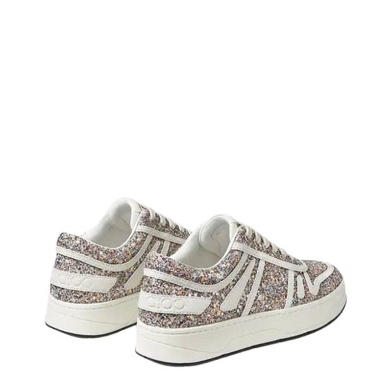 Jimmy Choo x Mochi / Latte Womens Hawaii / F Glitter Leather