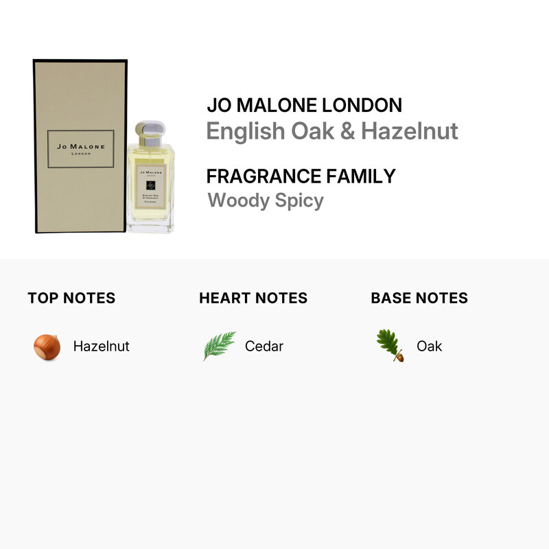 Jo Malone London Unisex English Oak & Hazelnut EDC Spray 3.4 oz
