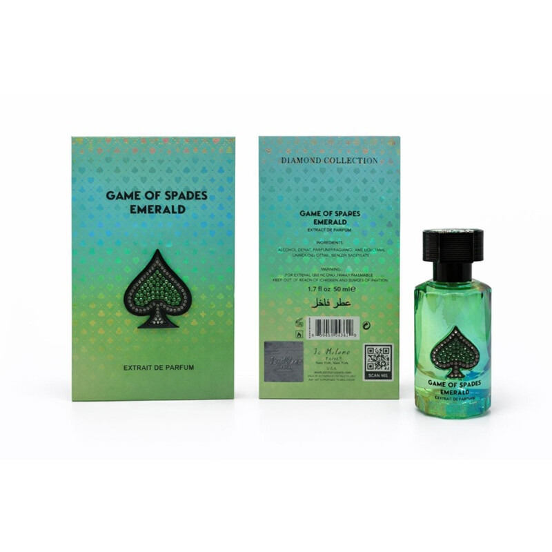 Jo Milano Unisex Game of Spades Emerald Extrait de Parfum Spray 1.7 oz Fragrances 850051043620