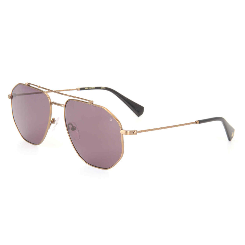 John Varvatos Brown Pilot Men's Sunglasses SJV570 P0AV 58