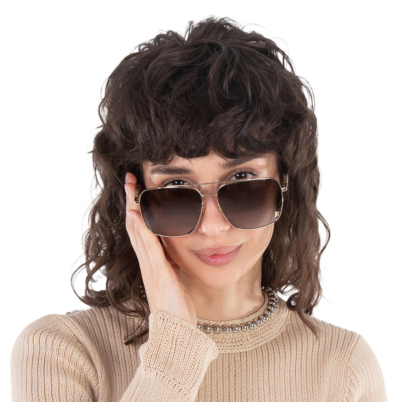 Just Cavalli Brown Gradient Navigator Unisex Sunglasses SJC030