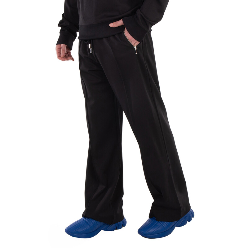 新品 22AW JW ANDERSON BOOTSCUT TRACKPANTS JW Anderson Men's Bootcut Track Pant in Black JW Anderson
