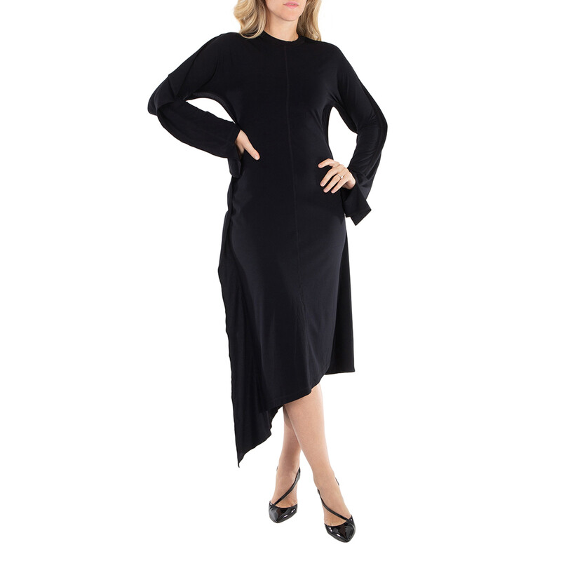 JW Anderson Long Sleeve Layered Asymetrical Dress, Brand Size 6 (US Size 2) in Black JW Anderson Long Sleeve Layered Asymetrical Dress, Brand Size 6 (US Size 2) in Black