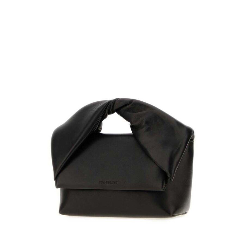 JW Anderson Midi Twister Top Handle Bag — Black HB0764LA0384 999