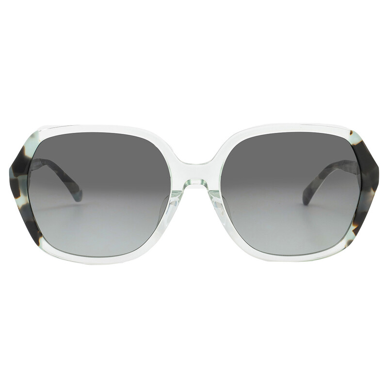 kate spade Gray Translucent Square Sunglasses with Black Lenses Kate Spade Emmylou Women main image 2