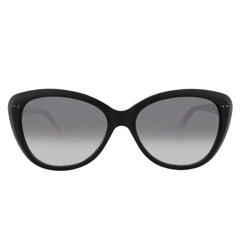 kate spade Black Frame with Gray Gradient Lens Women\'s Sunglasses Kate Spade Seraphina Geometric Cat Eye with Gradient Lens  main image 4