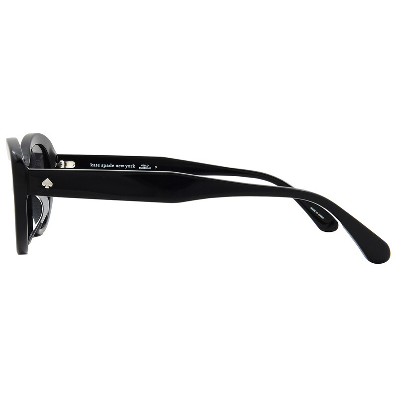 NEW Kate Spade Black Sunglasses with Glittery Silver Arms Kate Spade CHARMINE/S Sunglasses | FREE Shipping main image 2