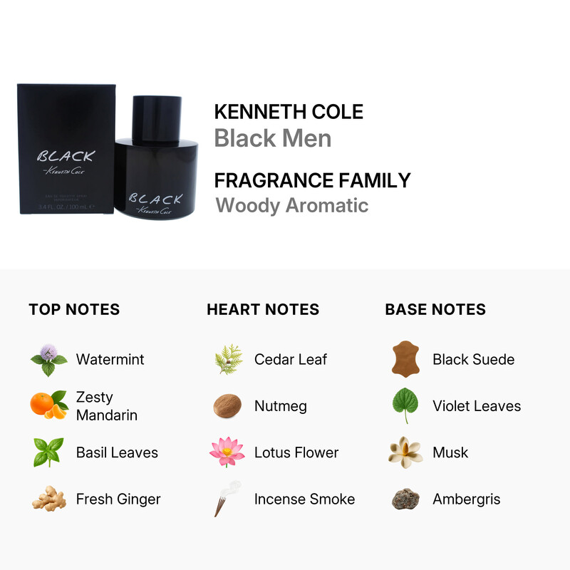 Kenneth Cole Black/kenneth Cole EDT Spray 3.3 oz (m) (100 ml