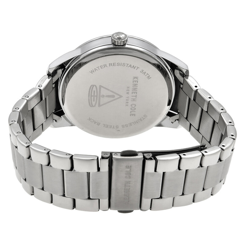Kenneth Cole Silver Tone Watch Pair Kenneth Cole Men A126-13 Fashion Day Date Two Tone Quartz  main image 3