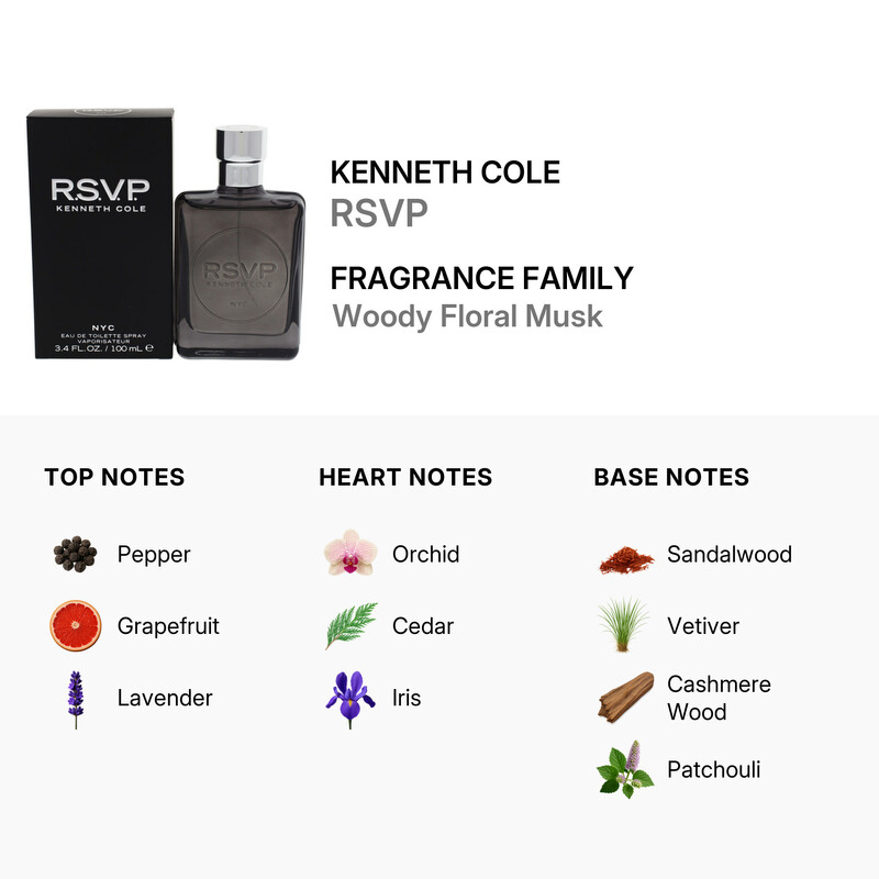 Kenneth Cole R.S.V.P. by Kenneth Cole EDT Spray 3.3 oz (m