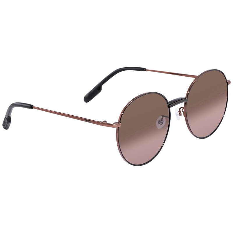 Kenzo Brown Round Unisex Sunglasses KZ40089F 34F 56 191875031128
