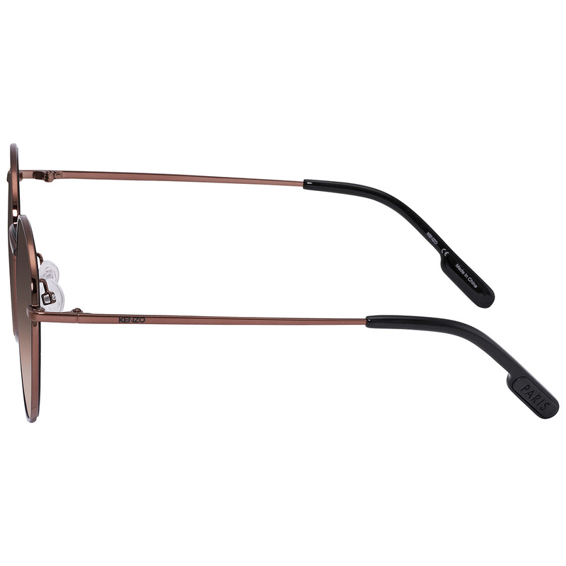 Kenzo Brown Round Unisex Sunglasses KZ40089F 34F 56 191875031128