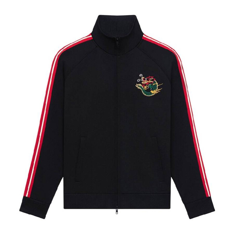 Kenzo Dragon Print Long Sleeve Sweater, Size X-Large FE55SW1644MZ