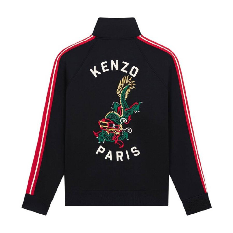 Kenzo Dragon Print Long Sleeve Sweater, Size X-Large FE55SW1644MZ