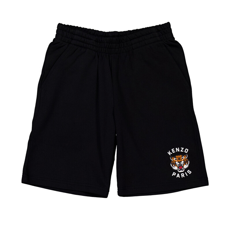 Kenzo Kids Bermuda Regular-Fit Logo Print Cotton Shorts, Size 8