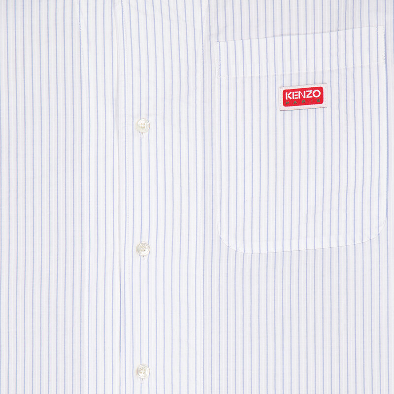 Kenzo Striped Long Sleeve Shirt, Size Medium FE55CH5249LD-63