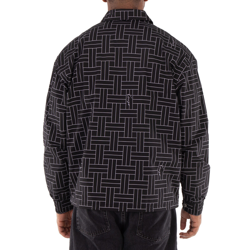 Kenzo Weave Print Long Sleeve Jacket, Size Small FE65BL1639NJ.99