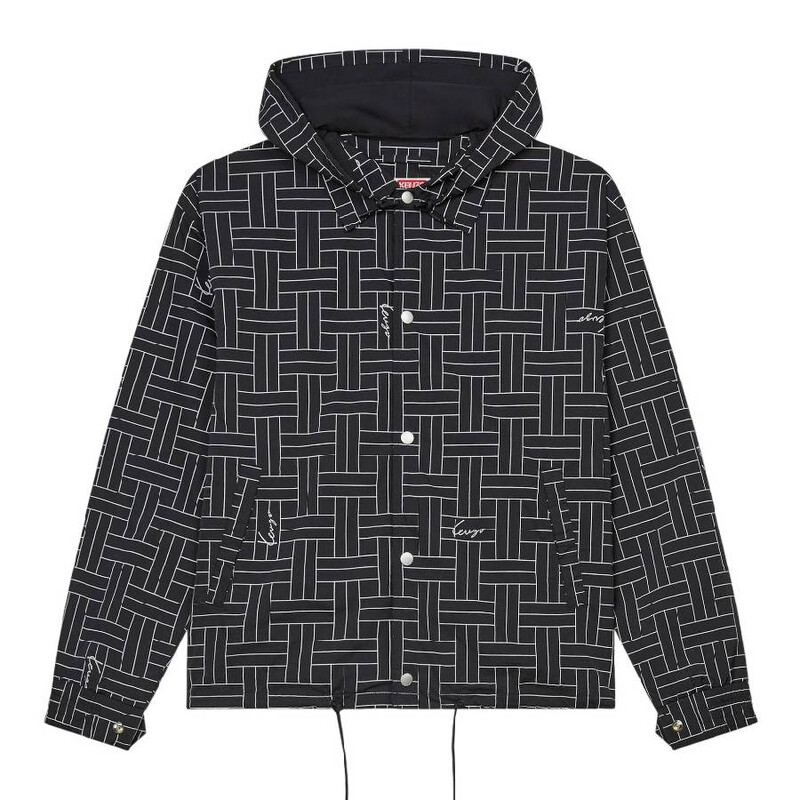 Kenzo Weave Print Long Sleeve Jacket, Size Small FE65BL1639NJ.99