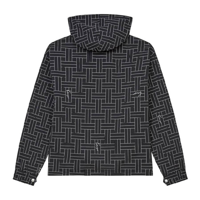 Kenzo Weave Print Long Sleeve Jacket, Size Small FE65BL1639NJ.99