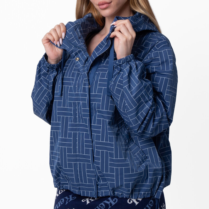 Kenzo Weave Short Windbreaker, Size X-Large FF52OU1419NJ-67