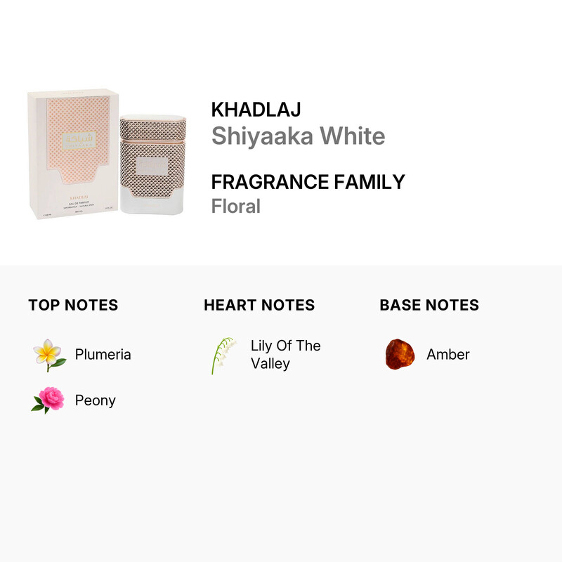 Khadlaj Men's Shiyaaka White EDP Spray 3.4 oz Fragrances