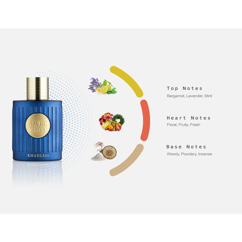 Khadlaj Unisex Azure Velvet Extrait de Parfum Spray 3.4 oz