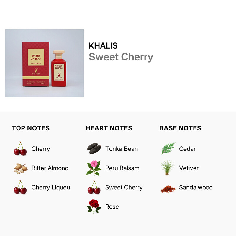 Khalis Ladies Eternal Collection Sweet Cherry EDP Spray 3.4 oz