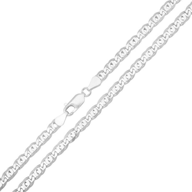 Kylie Harper THICK/HEAVY Men's Italian Silver Tiger Eye Chain